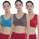 thumbnail image 3 of Sujetador deportivo de doble capa sin costuras para niñas, talla grande, sin aros, ropa interior ajustable para yoga sin costuras, 3 of 6