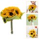thumbnail image 1 of IFANLANDOR Ramo De Girasoles Artificiales Para Novia Reutilizable Con Tallo En Amarillo, 1 of 7