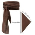 thumbnail image 3 of Pompotops Halloween Pirate Costume Medieval Linen Pirate Bandana And Belt Costume Halloween Bandana And Belt Costume Fashion Trends, 3 of 6