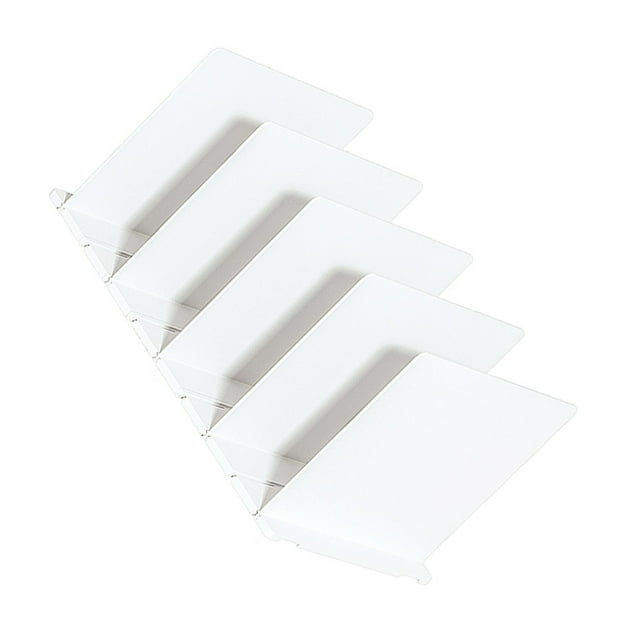 tredstone Closet Shelf Dividers Partition for Kitchen Office Pantry Easily Install White 5 Grid