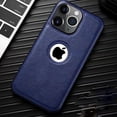 thumbnail image 4 of Luxury Leather Case for Apple iPhone 15 Pro MAX 14 13 12 11 XS XR 7 8 Plus Original Logo Hole Silicone Lens Protection Cover, 4 of 5
