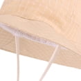 thumbnail image 3 of CMSHTD Bucket Hats for Kids Boys Girls Toddler Summer, Outdoor Sun Sunshade Breathable Beach Hat for Children, Beige 48, 3 of 3