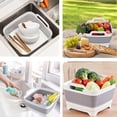 thumbnail image 2 of JESTOP Collapsible Wash Basin with Drain Plug, Foldable BPA-Free Dish Tub, Portable Space-Saving Sink for Kitchen Bathroom Camping, 2 of 7