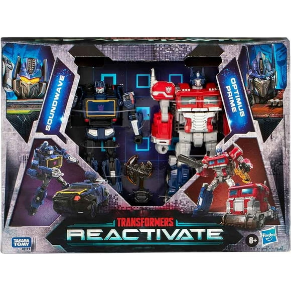 Transformers Reactivate 6 Inch Action Figure Deluxe Class 2-Pack - Soundwave & Optimus Prime