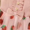 thumbnail image 3 of WISWELL Toddler Baby Girl Dress Sleeveless Strap Knit Dress Tutu Dresses Princess Sundress,  2-3 Years, 3 of 8