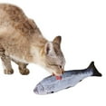 thumbnail image 4 of Jouet pour Chat 11.81 Po Poisson Réaliste Résistant aux Morsures Jouet à Mâcher pour Chat avec Herbe à Chat, 4 of 8