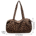 thumbnail image 6 of Hsqqdc Leopard Print Large Capacity Canvas Shoulder Tote Bag, Casual Hobo Handbag for Daily Commute Work, 6 of 7
