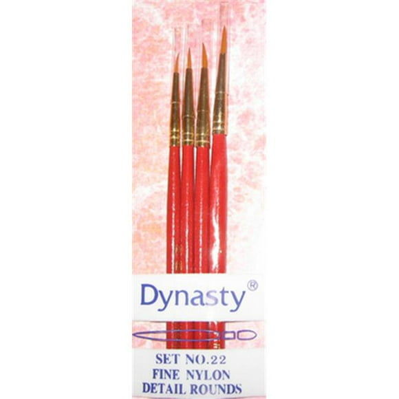 Dynasty Brush Set 22 Détail Rond - 4 Brosses