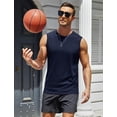 thumbnail image 4 of Camiseta sin mangas MAGCOMSEN para hombre, UPF 50+, azul marino L, 4 of 7