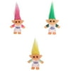 3pcs Delicate Lucky Troll Doll Mini Action Figures Toy Cake Decorations