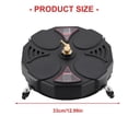 thumbnail image 5 of CEORPER 3 Wheeled Rotary Surfaces Cleaning Tool For High Pressure Washer With 2 Backup Nozzles And Flexible Skirt Guard, 5 of 8