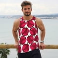 thumbnail image 6 of Pofeuu Tulips Flowers Print Men's Workout Tank Tops Sleeveless Muscle Gym Shirt Quick Dry-X-Large, 6 of 7