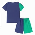 thumbnail image 4 of HCNTES Toddler Boy Summer Clothes Outfits Crewneck Kids Cotton Short Sleeve Shirt Shorts Set Toddler Boy Cool Clothes, 4 of 8