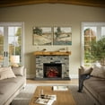thumbnail image 4 of Country Living Dixson 55"W x 43"H x 16"D Electric Fireplace with Mantel Surround - Dark Stone, 4 of 9