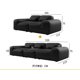 thumbnail image 1 of Living Room Tofu Block Top Layer Leather Big Black Cow Light Luxury Straight Row Sofa My Lux Decor Round, 1 of 29