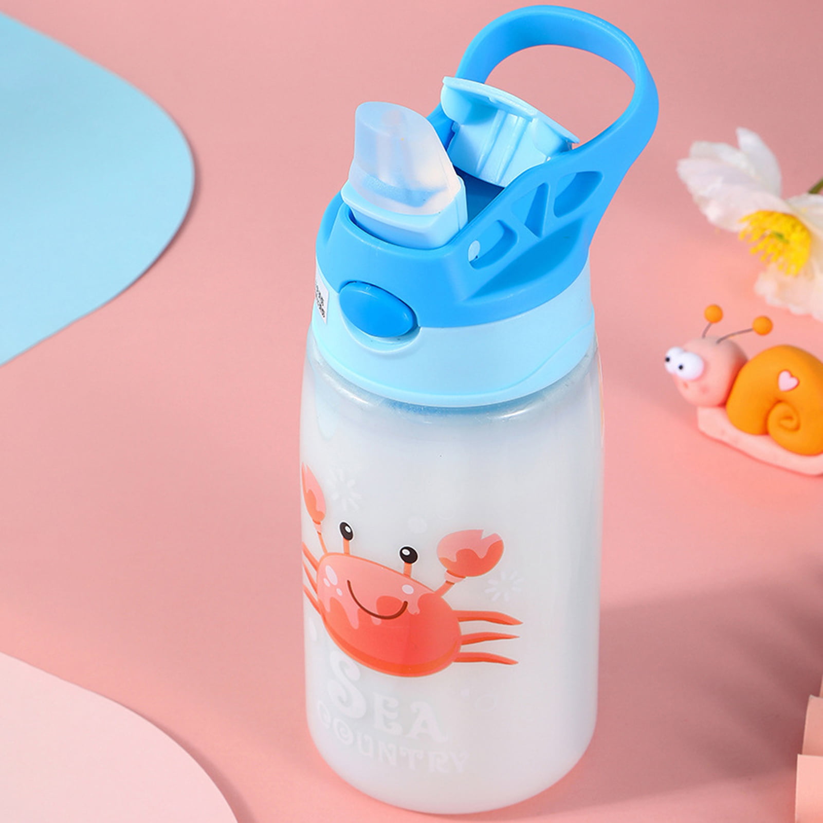 BESPORTBLE 1pc Kettle Baby Water Bottle Straw Water Bottle Baby Straw Cup  Plastic Straw Cup Cartoon Pattern Cup Sippy Cup Coffee Cup White Portable  Plastic Baby Toddler Water Cup Water Bottle 22X6.5CM