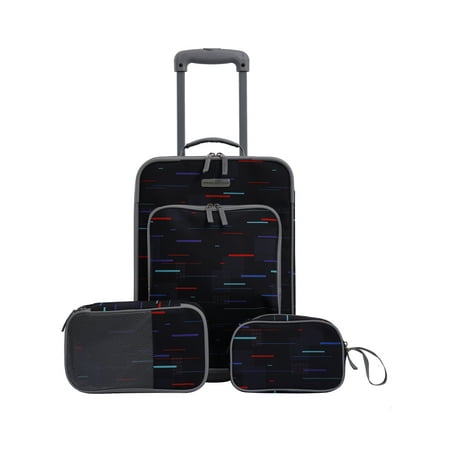 Travelers Club Luggage 3-Piece Junior Travel Luggage Set, Color - Glitch