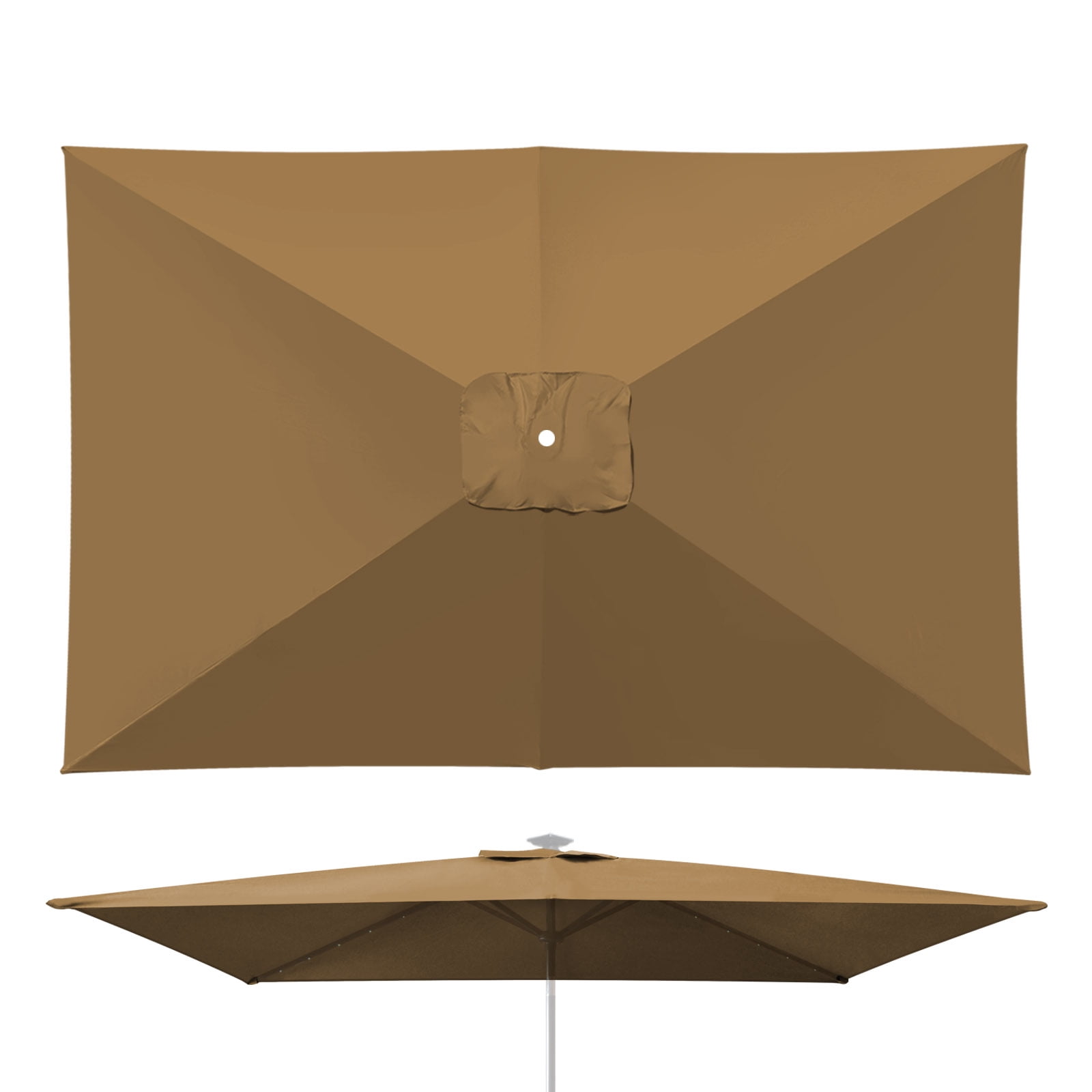 YardGrow 10'x6.5' Outdoor Patio Umbrella Replacement Canopy for 6 Ribs