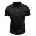 thumbnail image 3 of WIZUTIZ Mens Henley Shirts Quarter Zip Shirts Casual Classic Lightweight Short Sleeve Golf Collared Shirt with Pocket, 3 of 4