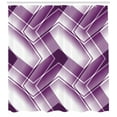 thumbnail image 3 of Ambesonne Abstract Shower Curtain, Trippy Digital Shapes, 69"Wx75"L, Violet White, 3 of 3