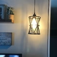 thumbnail image 6 of Farmhouse Pendant Lighting, Outdoor Swag Lamp with Plug in Cord and On/Off Dimmer Switch, Hanging Light Fixture with Clear Glass Lampshade for Dining Room Bedroom Foyer Hallway Kitchen Island, 6 of 7