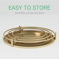 thumbnail image 5 of Cake Stand Home Party Dessert Table Display Rack Dessert Cake Tray Cold Meal Tea Break Table Afternoon Tea Center Rack Metal Golden 1 PCS 11.8 INCH L, 5 of 5