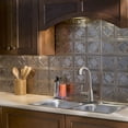 thumbnail image 2 of FASÄDE Traditional 4 Decorative Vinyl Backsplash Panel in Brushed Nickel (6X6 Inch Sample), 2 of 7