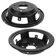 thumbnail image 1 of WRITWAA 2 Pcs Protège-Haut-Parleur en Fer Cadre Rond Noir pour Équipement Audio Prévenir les Résonances, 1 of 7