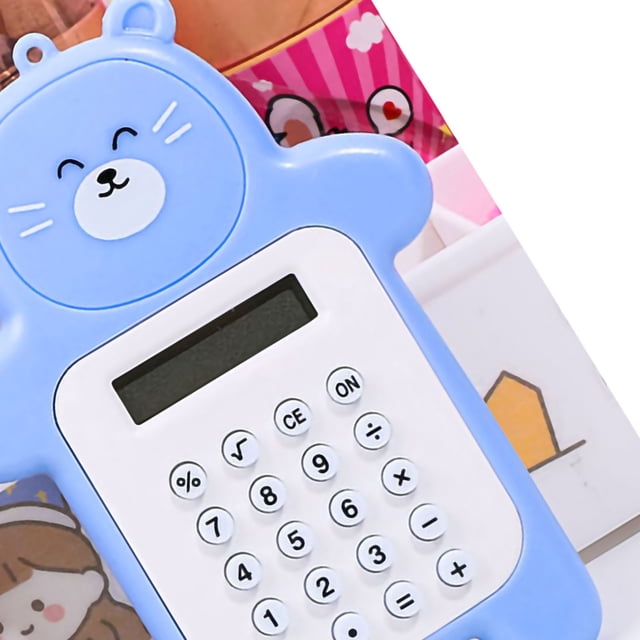 Calculadora portátil, calculadora portátil, linda calculadora con forma de oso, lindas calculadoras, durabilidad comprobada
