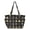 Golden Pattern Combination, variant on Women's Tote Handbags,Multi-pocket Casual Shoulder Style for Work Travel Shopping,Delicate White Snowflakes