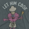 thumbnail image 2 of Sesame Street Gonger Let Him Cook Women's T Shirt, Charcoal, Medium, 2 of 4