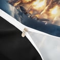 thumbnail image 4 of Erosebridal Modern Fighter Plane Duvet Cover Set for Boys Men, Aircraft Airplane Bedding Full, Black Reversible, 1 Duvet Cover and 2 Pillowcases (No Comforter), 4 of 5