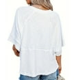 thumbnail image 3 of Womens Tops Trendy 2025 Summer Casual Shirts for Women Cute Basic Flowy Tops Tees Blouses, 3 of 4