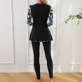 thumbnail image 7 of Qingpeng Two Piece Swimsuits for Women Full Cover Long Sleeve Rash Guard Pants Bathing Suit Modest Swimwear, 7 of 7