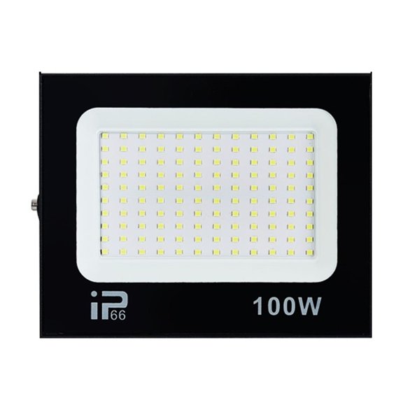 LED Flood Light Spotlight 100W 200W IP66 Waterproof LED Black Shell Garden Street Gate Wall Floodlights - Wide Angle Beam