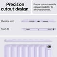 thumbnail image 4 of ELEHOLD Shockproof Case for iPad Air 11-inch M3 (2025) / M2 (2024), Soft Anti-Drop Cover Down Jacket Desigh Camera Protection Precise Cutouts Case Cover, Lightpurple, 4 of 7
