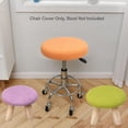 thumbnail image 4 of SHAR Round stool covers (set of 2 pieces orange), suitable for 28-40cm stools, bar and cafe, elastic round stool covers, washable and easy to maintain, soft and durable, 4 of 5