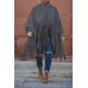 thumbnail image 3 of NRTHYE - Poncho para mujer, cuello alto, manga larga, con flecos, talla grande Zhivalor HMFJ296-39, 3 of 7
