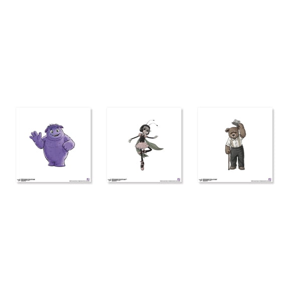 Gallery Pops IF (Imaginary Friends) - Character Wall Art Bundle (3-Pack)