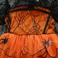 thumbnail image 4 of WIBACKER 1-5T Kids Baby Girl Halloween Cosplay Dress with Spider Cloak Witch Fancy Party Costume, 4 of 16