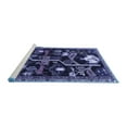 thumbnail image 2 of Ahgly Company Machine Washable Indoor Rectangle Animal Blue Traditional Area Rugs, 2' x 3', 2 of 4