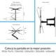 thumbnail image 3 of Soporte para pantallas de 13" a 50", ultradelgado y con brazo articulado Steren STV-064, 3 of 10
