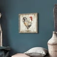 thumbnail image 5 of HFDF Farmhouse Wall Art Decor Kitchen: Rooster Wood Picture Rustic Farm Animal Print Painting Vintage Chicken Country Artwork for Home Bathroom Living Room Decorations 18x12inch Framed, 5 of 6