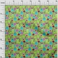 thumbnail image 3 of oneOone Polyester Spandex Light Green Fabric Abstracts Sewing Material Print Fabric By The Yard 56 Inch Wide, 3 of 5