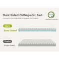 thumbnail image 3 of Bestco 36" Orthopedic Dog Bed for Large Dogs with Egg Crate Foam Removable Washable Cover Light Gray, 3 of 11