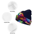 thumbnail image 3 of Gaeub Howling Wolf Print Unisex Knitted Hat,Warm Winter Beanie,Unisex Fashion Knit Cuffed Cap,Ski Hat for Men and Women, 3 of 6