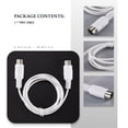 thumbnail image 5 of MIDI Extension Cable to Male 5 Pin 1.5/4.95FT High Quality 5 Pin Male to 5 Pin Male MIDI Extension Cable, 5 of 9