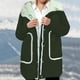 thumbnail image 4 of HongQid Womens Quilted Puffer Jacket Hooded Long Sleeve Zip Up Winter Coat Lightweight Warm Jackets with Pockets, 4 of 4