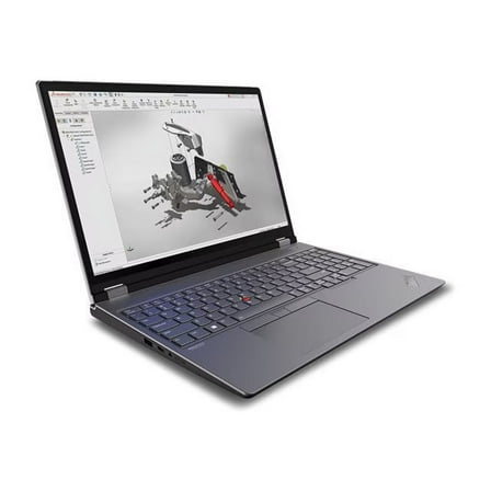 Lenovo ThinkPad P16 Gen 2 21FA - 180-degree hinge design - Intel Core i7 - i7-14700HX / up to 5.5 GHz - Win 11 Pro - RTX 2000 Ada - 32 GB RAM - 1 TB SSD TCG Opal Encryption 2, NVMe, Performance - 16" IPS 2560 x 1600 (WQXGA) @ 165 Hz - Wi-Fi 6E, Bluetooth - storm gray (top), villi black (bottom) - kbd: US - with 3 Years Lenovo Premier Support