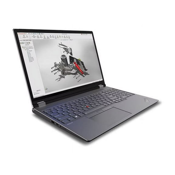Lenovo ThinkPad P16 Gen 2 21FA - 180-degree hinge design - Intel Core i7 - i7-14700HX / up to 5.5 GHz - Win 11 Pro - RTX 2000 Ada - 32 GB RAM - 1 TB SSD TCG Opal Encryption 2, NVMe, Performance - 16" IPS 2560 x 1600 (WQXGA) @ 165 Hz - Wi-Fi 6E, Bluetooth - storm gray (top), villi black (bottom) - kbd: US - with 3 Years Lenovo Premier Support